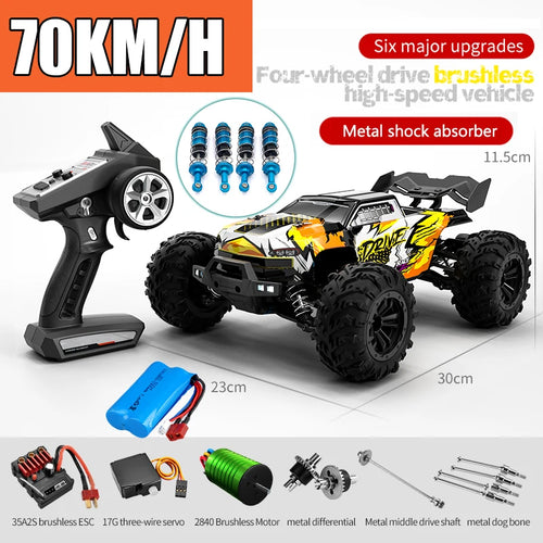  High-Speed 4x4 RC Monster Truck with LED Lights cashymart