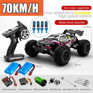  High-Speed 4x4 Remote Control Off-Road Monster Truck with LED Lights cashymart