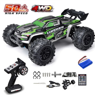  High-Speed 4x4 Remote Control Off-Road Monster Truck with LED Lights cashymart