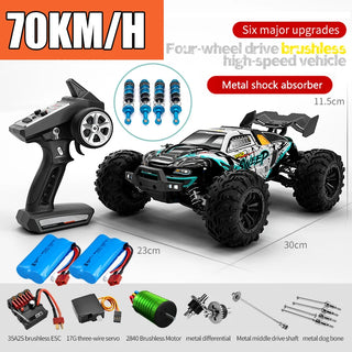  High-Speed 4x4 Remote Control Off-Road Monster Truck with LED Lights cashymart