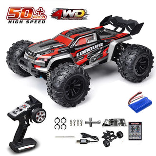  High-Speed 4x4 Remote Control Off-Road Monster Truck with LED Lights cashymart