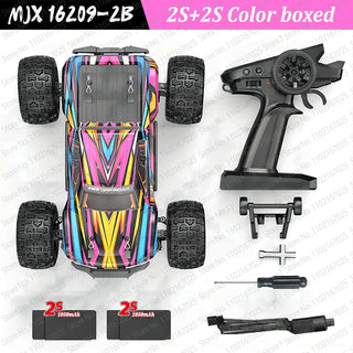  High-Speed Brushless 4WD RC Pickup - MJX 1/16 Off-Road Adventure cashymart
