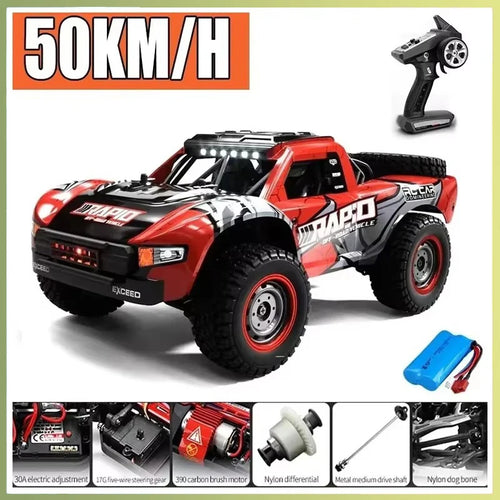  High-Speed JJRC Q130 1:16 4WD RC Car with Brushless Motor & Lights cashymart