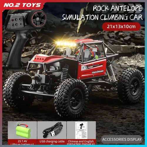  High-Speed LED Off-Road RC Climbing Car for Kids cashymart