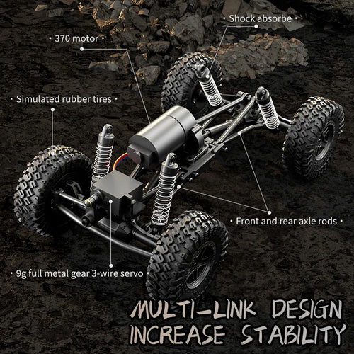  High-Speed LED Off-Road RC Climbing Car for Kids cashymart