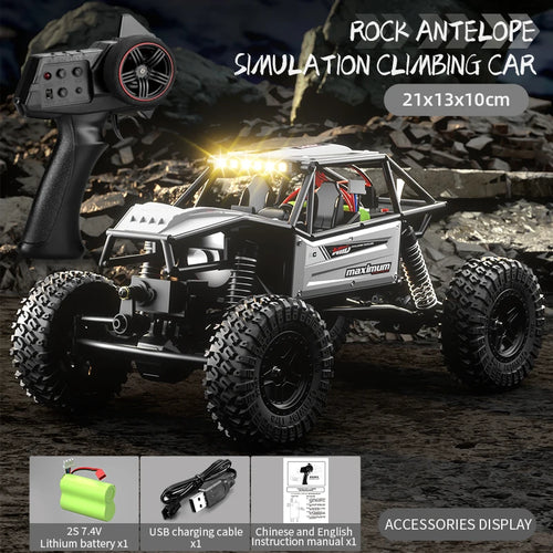  High-Speed LED Off-Road RC Climbing Car for Kids cashymart