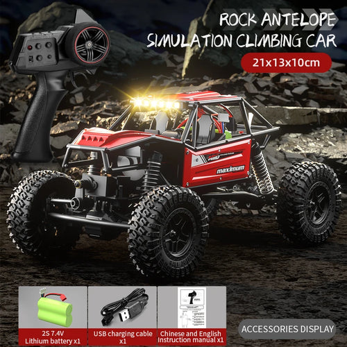  High-Speed LED Off-Road RC Climbing Car for Kids cashymart