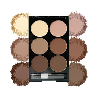  Highlight Contouring Powder Palette With Brush cashymart