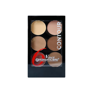  Highlight Contouring Powder Palette With Brush cashymart