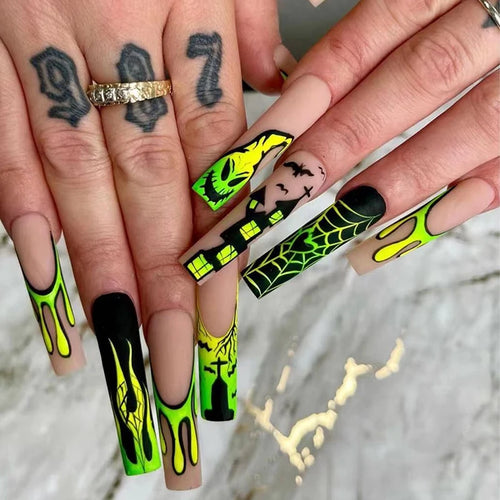  Horror Comic Halloween Press-On Nails cashymart