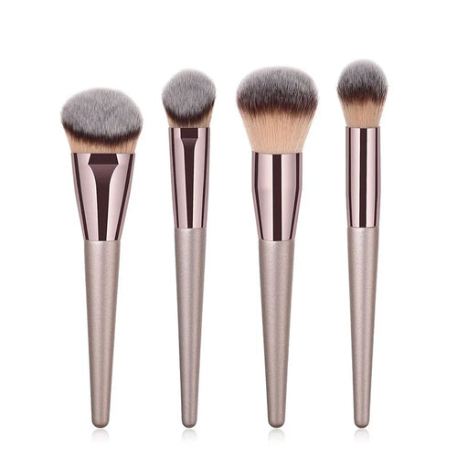  Hot Champagne Makeup Brushes Set 14 Pcs cashymart