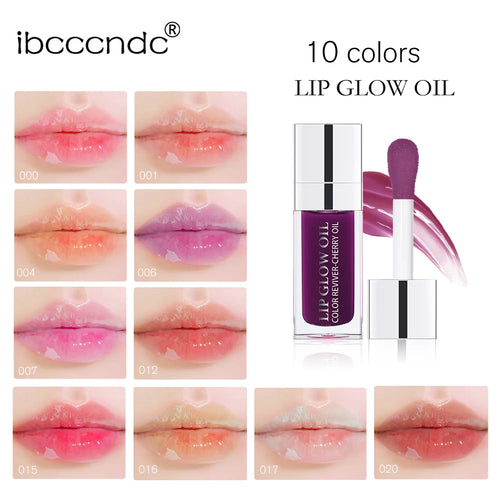  Hot Clear 6ml Crystal Jelly Lip Oil Plumper Gloss Makeup cashymart