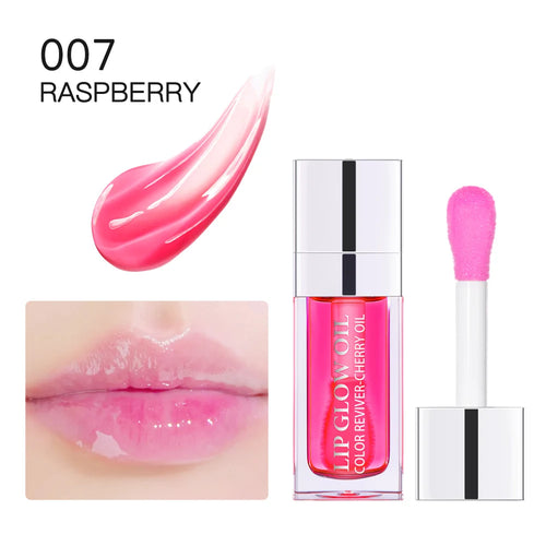 Hot Clear 6ml Crystal Jelly Lip Oil Plumper Gloss Makeup cashymart