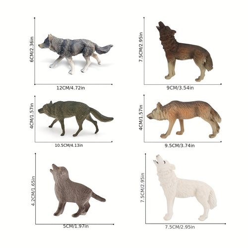  Howling Wolf Pack Figurine Set cashymart