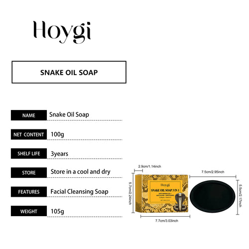  Hoygi Snake Oil Facial Cleansing Soap 100g cashymart