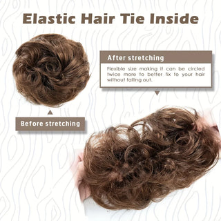  Human Hair Messy Bun Hair Piece for Women cashymart