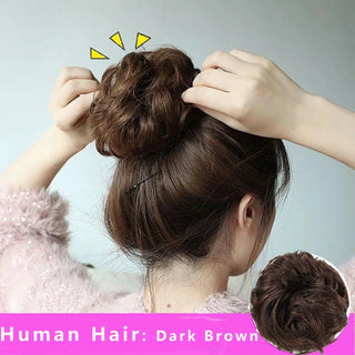  Human Hair Messy Bun Hair Piece for Women cashymart