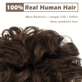  Human Hair Messy Bun Hair Piece for Women cashymart
