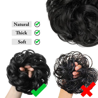  Human Hair Messy Bun Hair Piece for Women cashymart