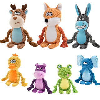  Indestructible Plush Dog Chew Toy Rattle cashymart