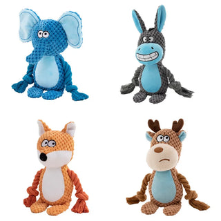  Indestructible Plush Dog Chew Toy Rattle cashymart