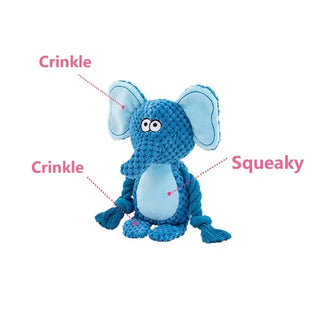  Indestructible Plush Dog Chew Toy Rattle cashymart