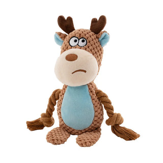  Indestructible Plush Dog Chew Toy Rattle cashymart