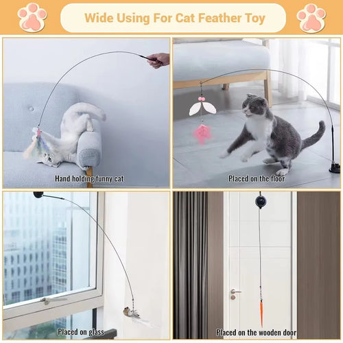  Interactive Butterfly Cat Teaser Toy cashymart