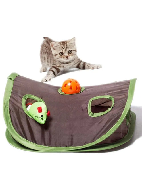 Interactive Cat Hide & Seek Tunnel cashymart