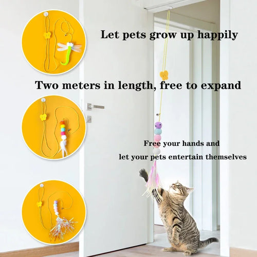  Interactive Caterpillar & Dragonfly Cat Toy cashymart