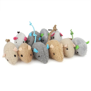  Interactive Catnip-Infused Faux Fur Mouse Toys cashymart