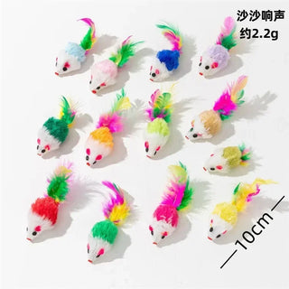  Interactive Catnip-Infused Faux Fur Mouse Toys cashymart