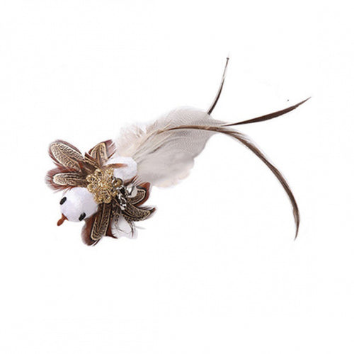  Interactive Feather Pole Toy for Cats cashymart