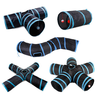  Interactive Foldable Cat Tunnel cashymart
