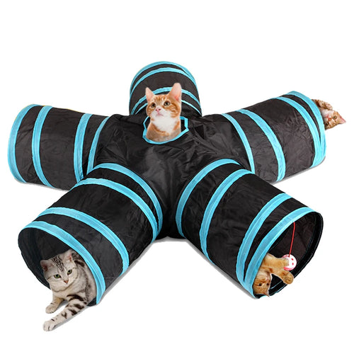 Interactive Foldable Cat Tunnel cashymart