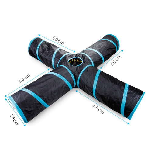  Interactive Foldable Cat Tunnel cashymart