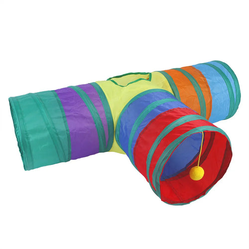  Interactive Foldable Cat Tunnel cashymart