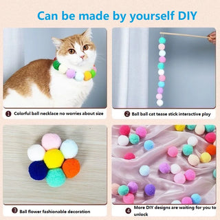  Interactive Kittens Plush Ball Cat Toys cashymart