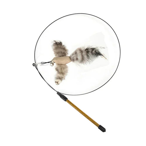  Interactive Peacock Cat Toy with Bell cashymart