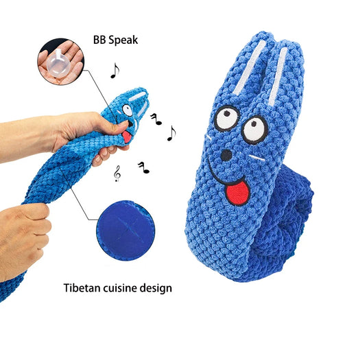  Interactive Plush Dog Puzzle Feeder Toy cashymart