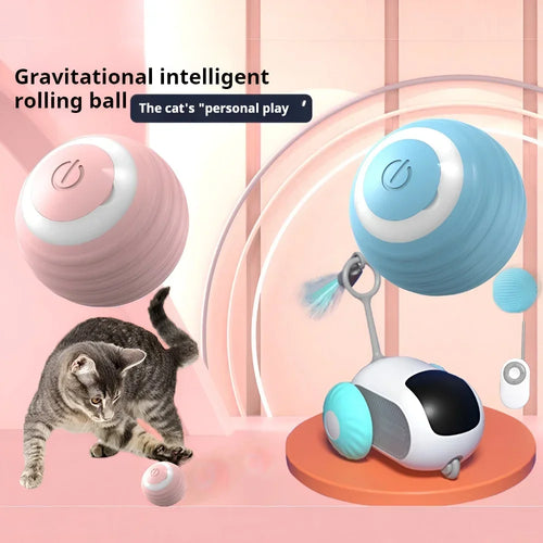  Interactive Rechargeable Cat Spin Ball Toy cashymart