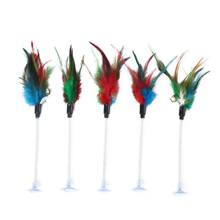 Interactive Spring Mouse & Feather Cat Toy cashymart