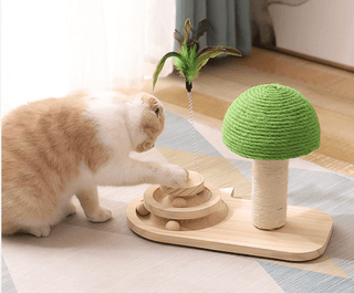  Interactive Wooden Cat Toy cashymart