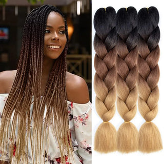  Jumbo Ombre Braiding Hair 24 Inch Pack cashymart