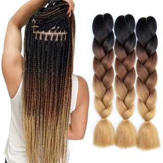  Jumbo Ombre Braiding Hair 24 Inch Pack cashymart