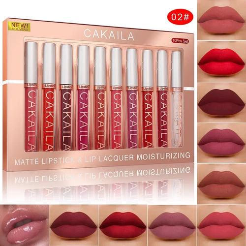  KACAILA 6/10 Colors Lipstick Set Velvet Matte Gift Set cashymart