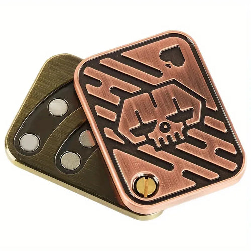  KK AA Fidget Slider Metal Skull Stress Toy cashymart