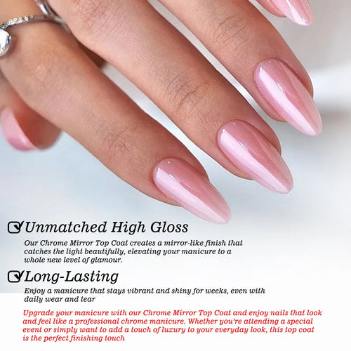  KODIES GEL Chrome Mirror Top Coat for Stunning Nail Shine cashymart