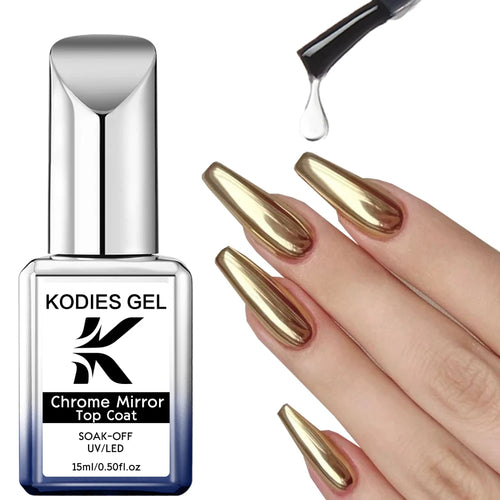  KODIES GEL Chrome Mirror Top Coat for Stunning Nail Shine cashymart