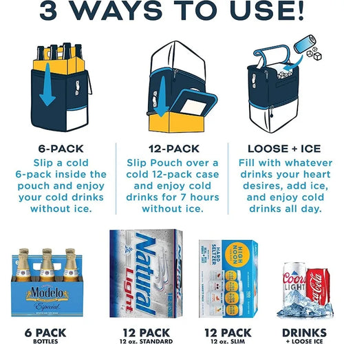  Kanga Cooler Bag - Portable Soft Cooler for 6 or 12 Cans cashymart